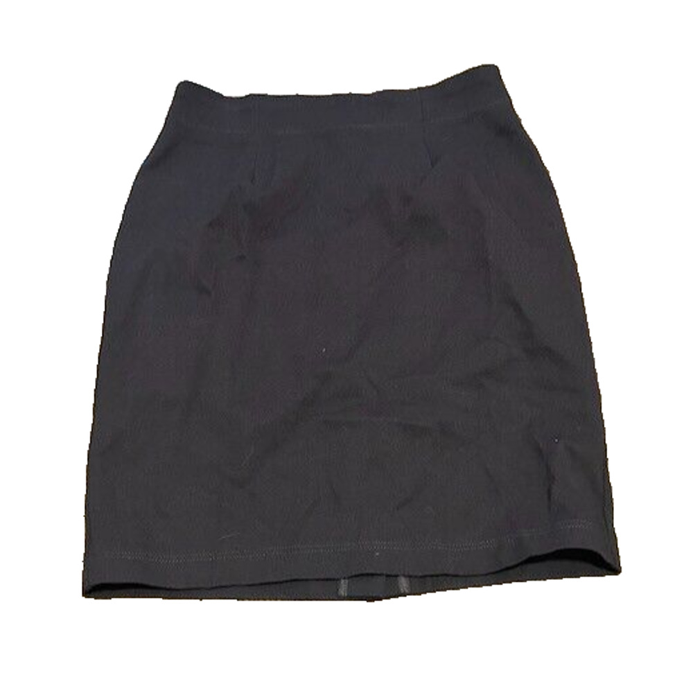 Eileen Fisher Straight Pencil Skirt Pull On Knee Length Unlined Black Small